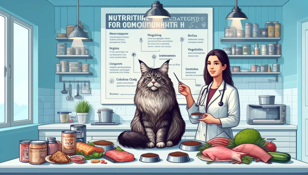 Nutritional strategies for optimal health in Maine Coon cats.