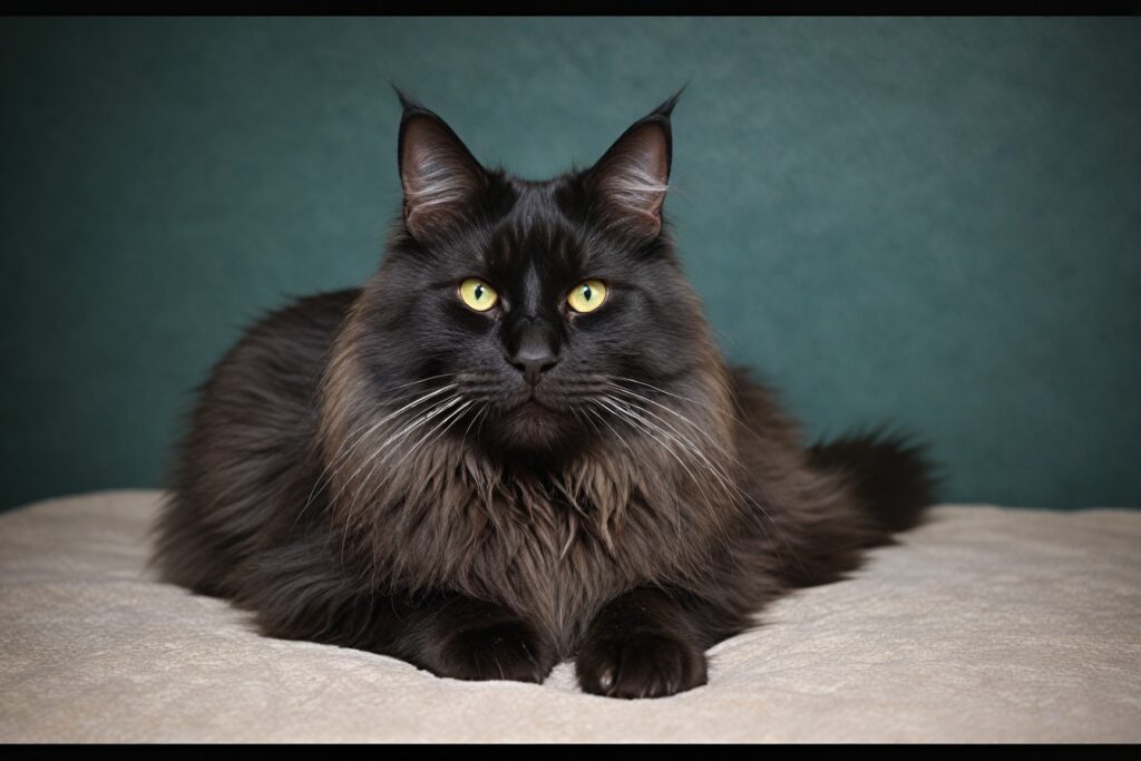 Black Smoke Maine Coon Cats