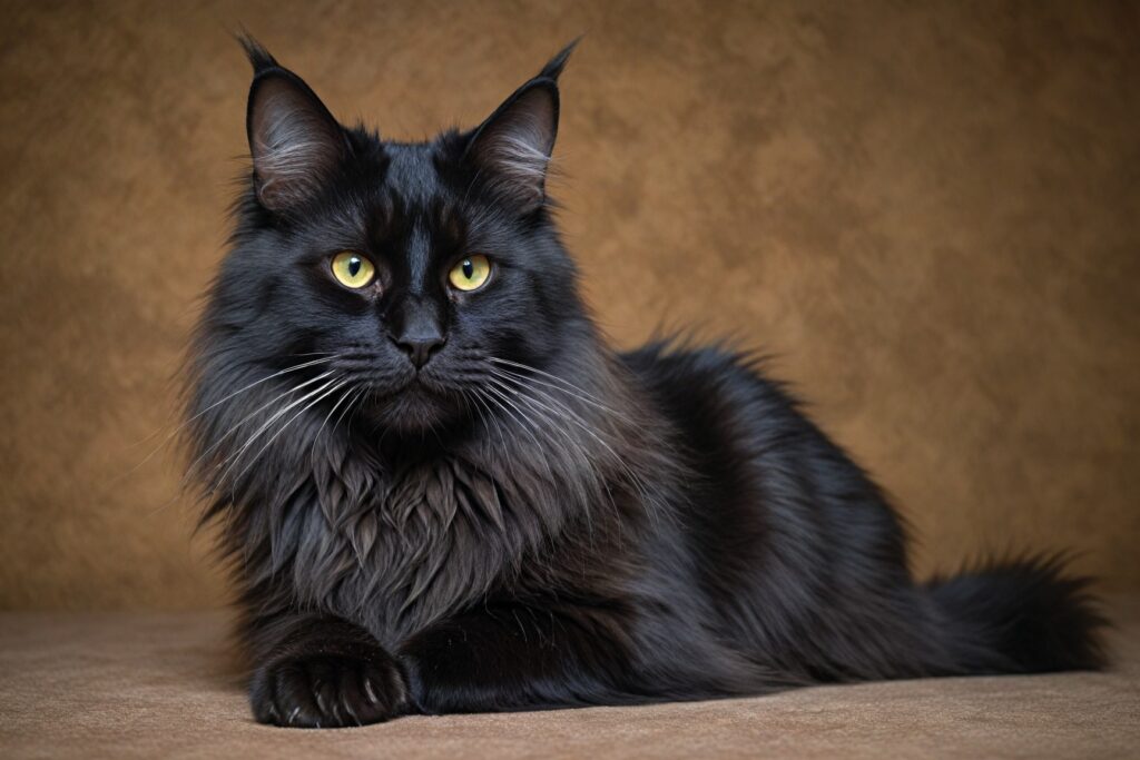 black maine coon cat